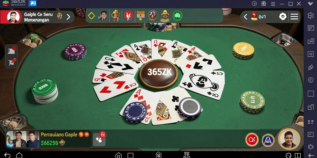 Tampilan gameplay seru dan menantang di 365ZK.