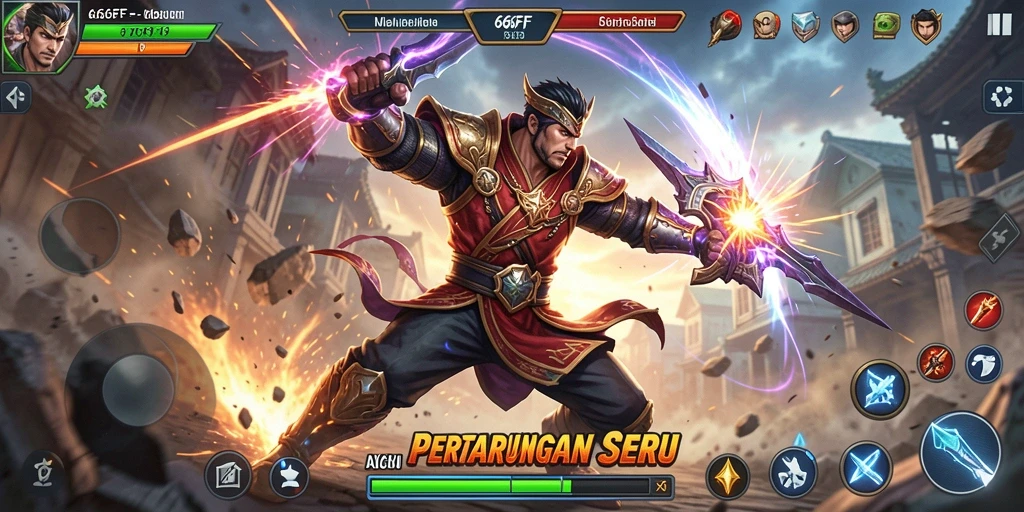 Tampilan gameplay seru dari 666FF yang memikat.