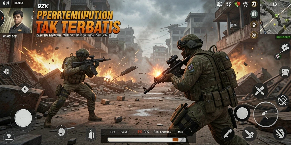 Tangkapan layar gameplay menampilkan aksi mendebarkan dari 9ZK.