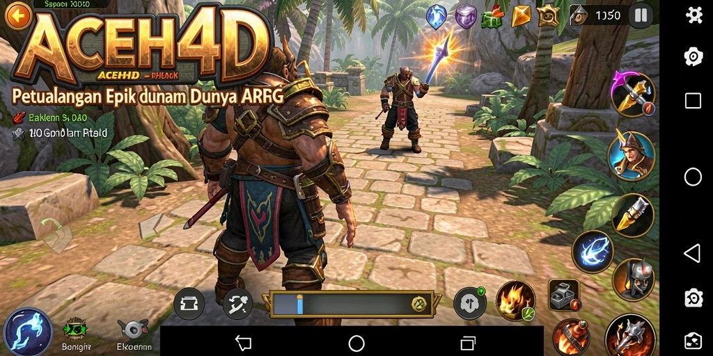 Tampilan menakjubkan dari gameplay ARPG di ACEH4D.
