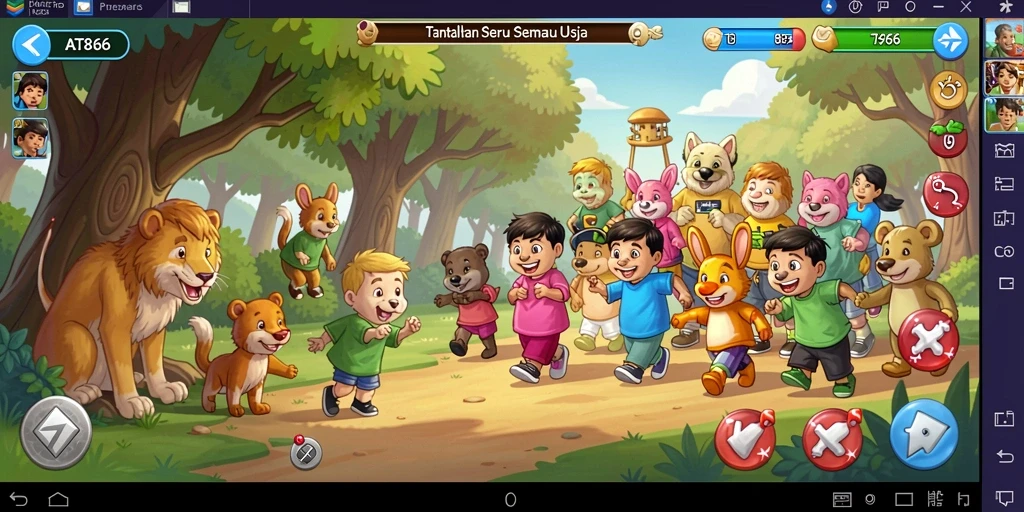 Tampilan gameplay seru yang menantang di AT866.