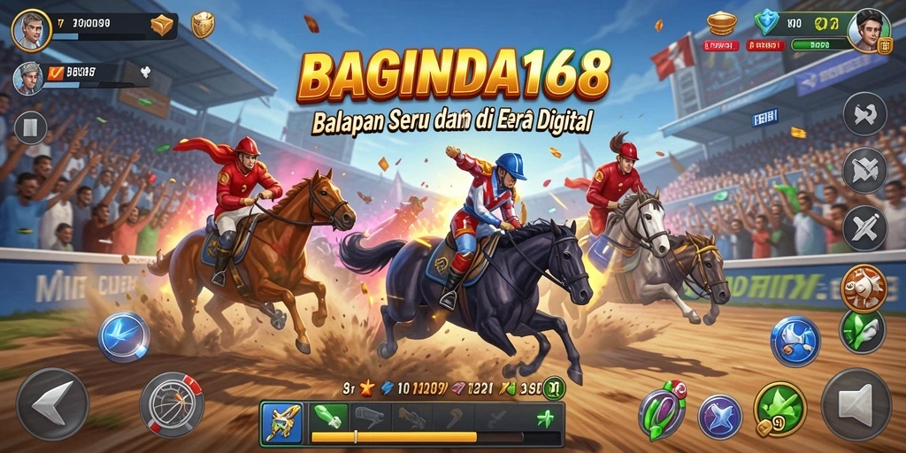 Tampilan gameplay seru dari <strong>BAGINDA168</strong> saat balapan di trek yang mendebarkan.