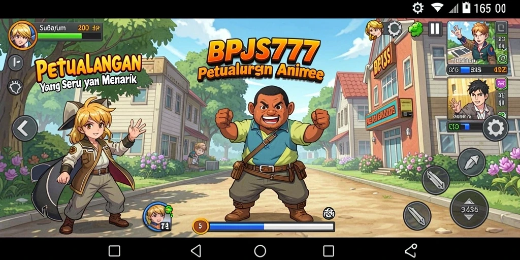 Tampilan gameplay menarik dari BPJS777 dengan karakter anime.