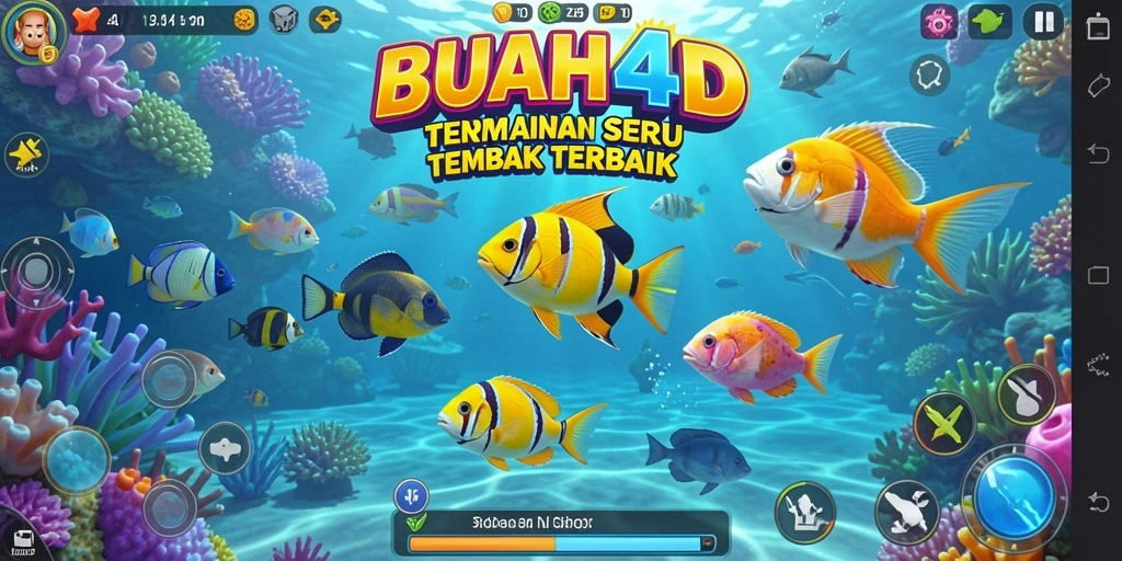 Tampilan aksi menembak ikan seru di BUAH4D.