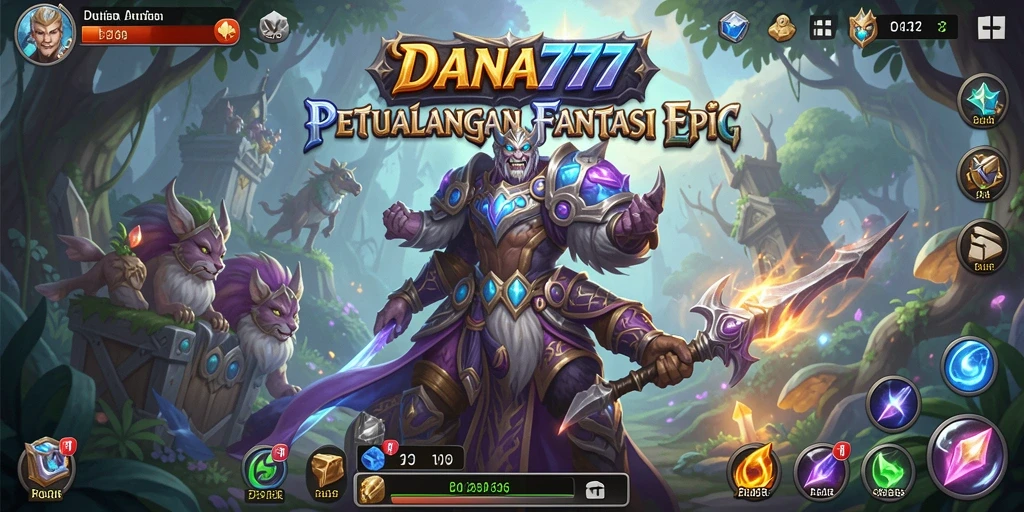 Tampilan gameplay DANA777 yang menegangkan dan penuh aksi RPG.
