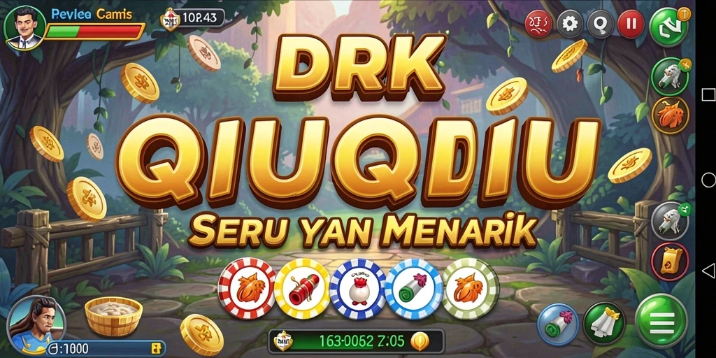 Tampilan gameplay QiuQiu yang seru di DKK.