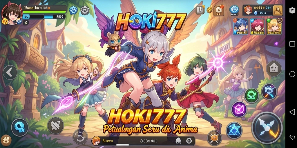 Tampilan gameplay HOKI777 yang menawan dalam dunia anime.