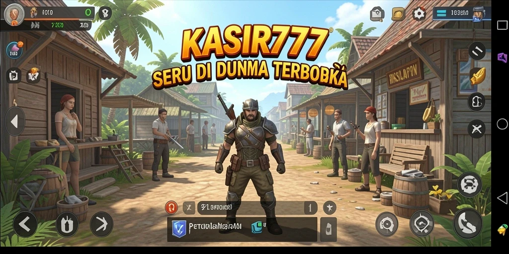 Screenshot gameplay KASIR777 menampilkan petualangan seru di dunia terbuka.