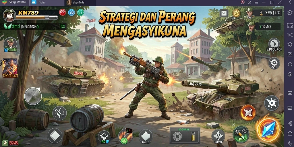 Tampilan gameplay KM789 yang penuh strategi dan ketegangan.