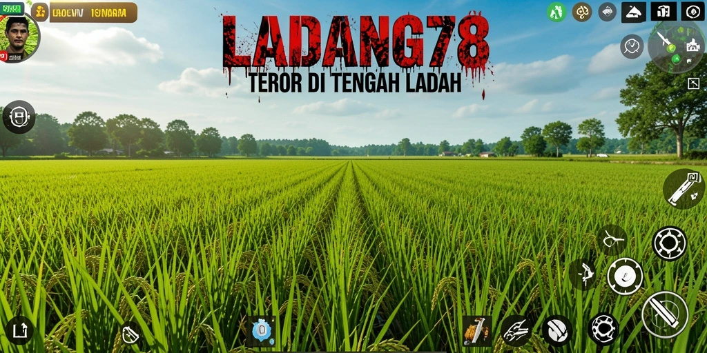 Screenshot gameplay dari LADANG78 menampilkan momen menegangkan saat menjelajahi ladang.