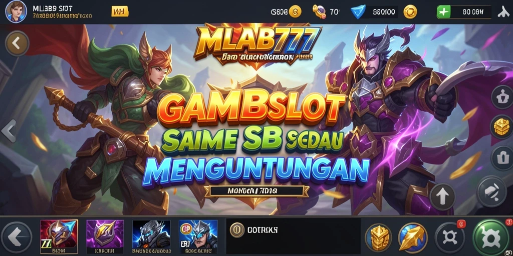 Tampilan gameplay seru dari MLBB777 dengan berbagai pilihan Slot.