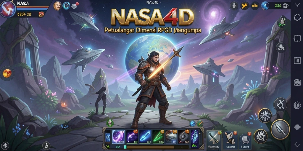 Screenshot gameplay NASA4D menampilkan aksi RPG yang mendebarkan.