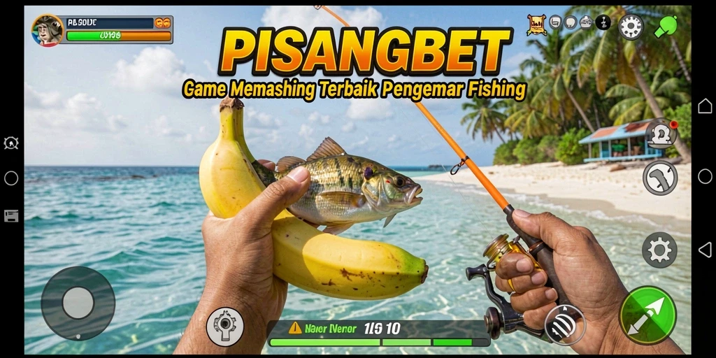 Tampilan gameplay PISANGBET yang menampilkan momen memancing yang seru.