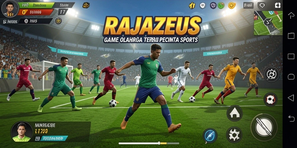 Tampilan menarik yang menunjukkan gameplay seru dalam olahraga.