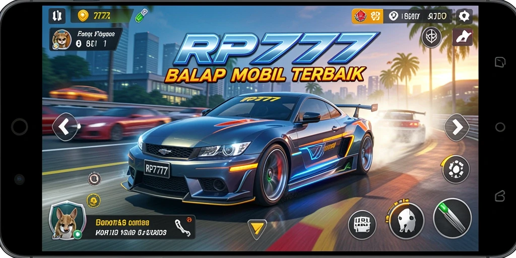 Gameplay balap seru dengan mobil yang dapat dikustomisasi.