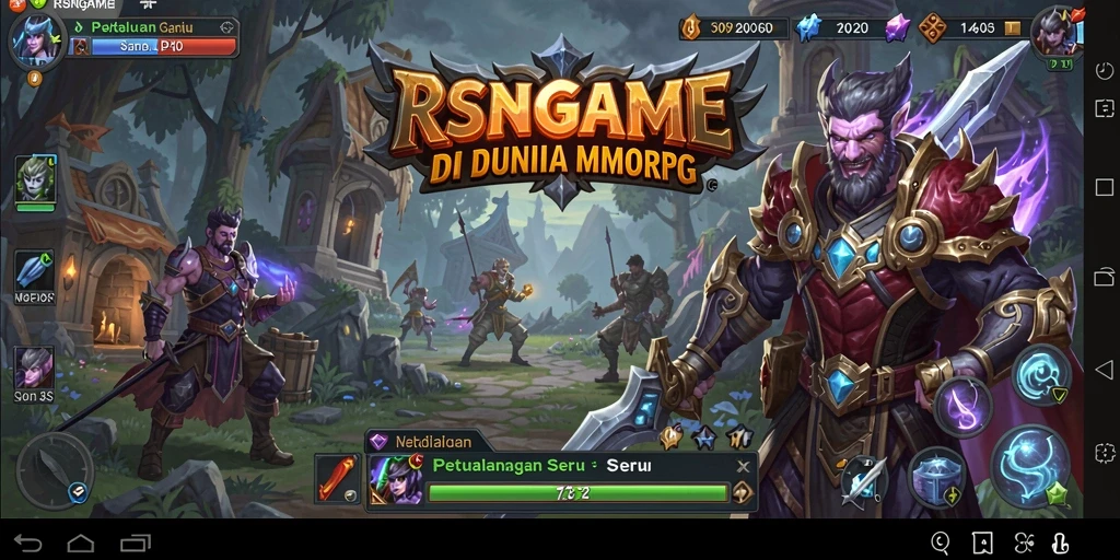 Tampilan gameplay RSNGAME dengan aksi seru di dunia MMORPG.