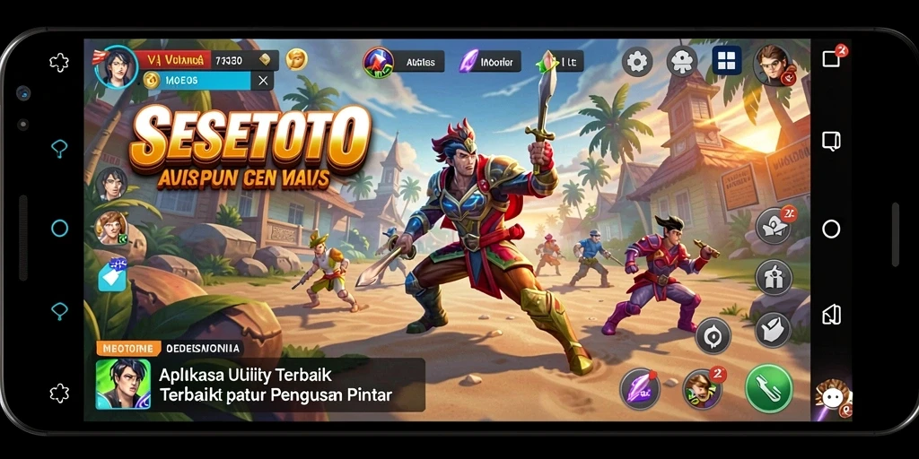 Tampilan utama SESETOTO yang intuitif dan mudah digunakan.
