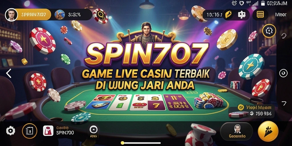 Gameplay Live Casino menarik dan interaktif di SPIN707.