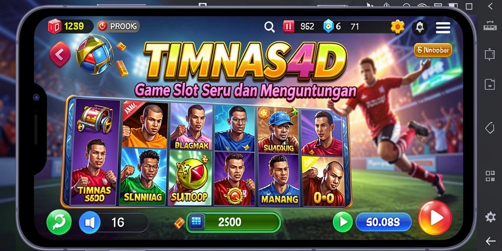 Tampilan gameplay menarik dari game Slot TIMNAS4D.