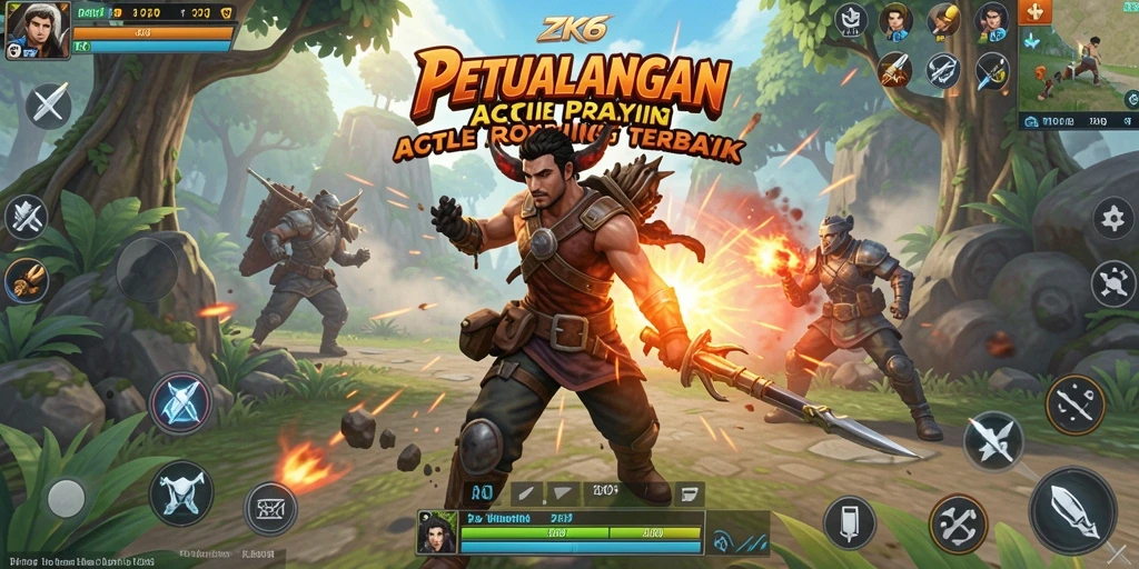Tampilan gameplay mendebarkan dari ZK6 dalam aksi ARPG.